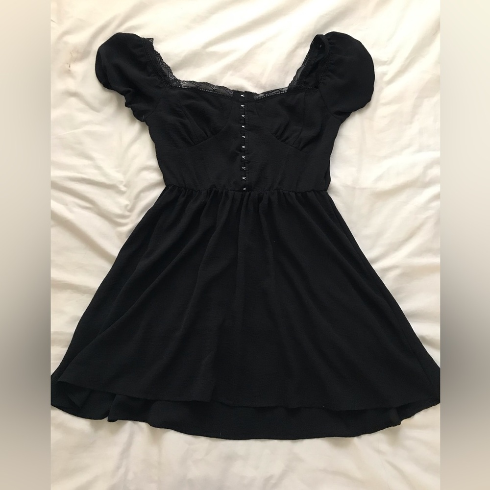 Fashion Nova Black Corset Mini Dress
